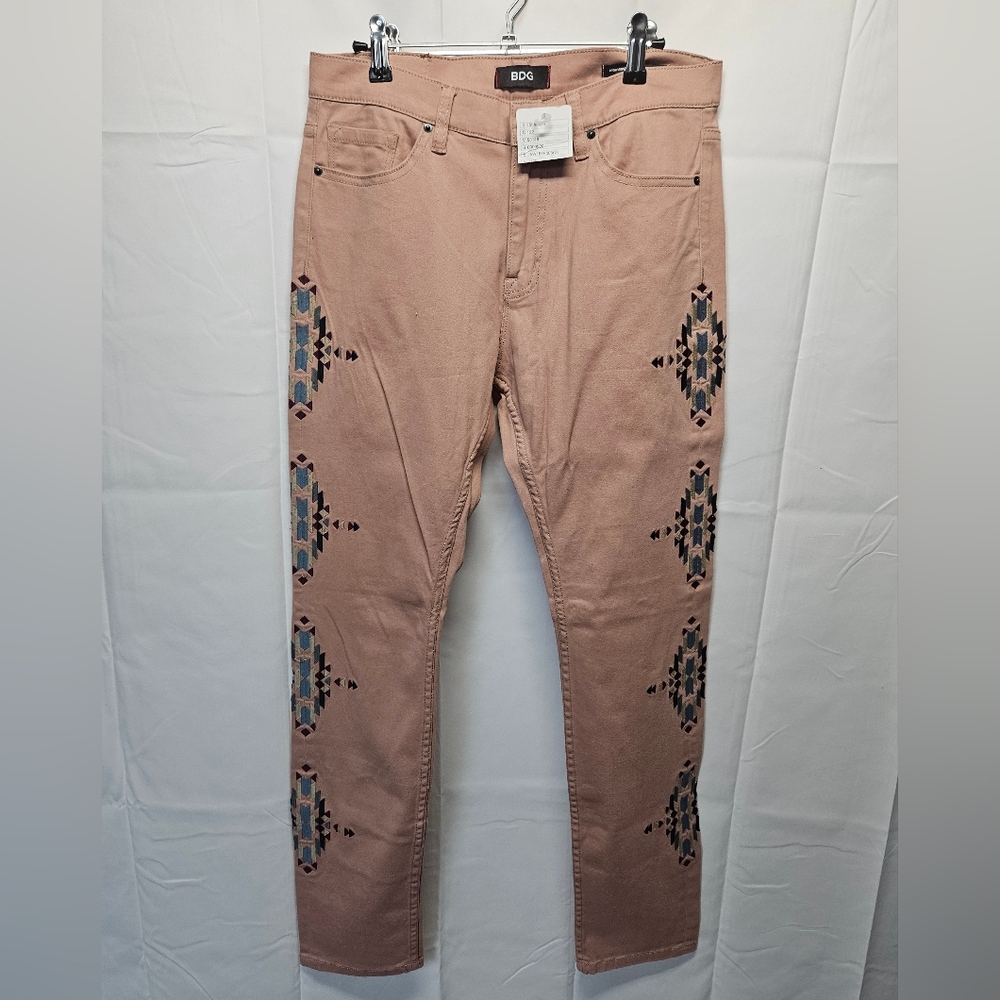 BDG Light Clay Southwestern Jeans NWT Sz 30x30